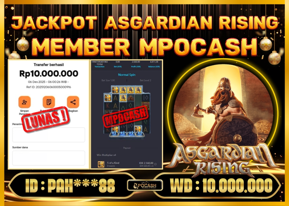 MPOCASH JACKPOT ASGARDIAN RISING